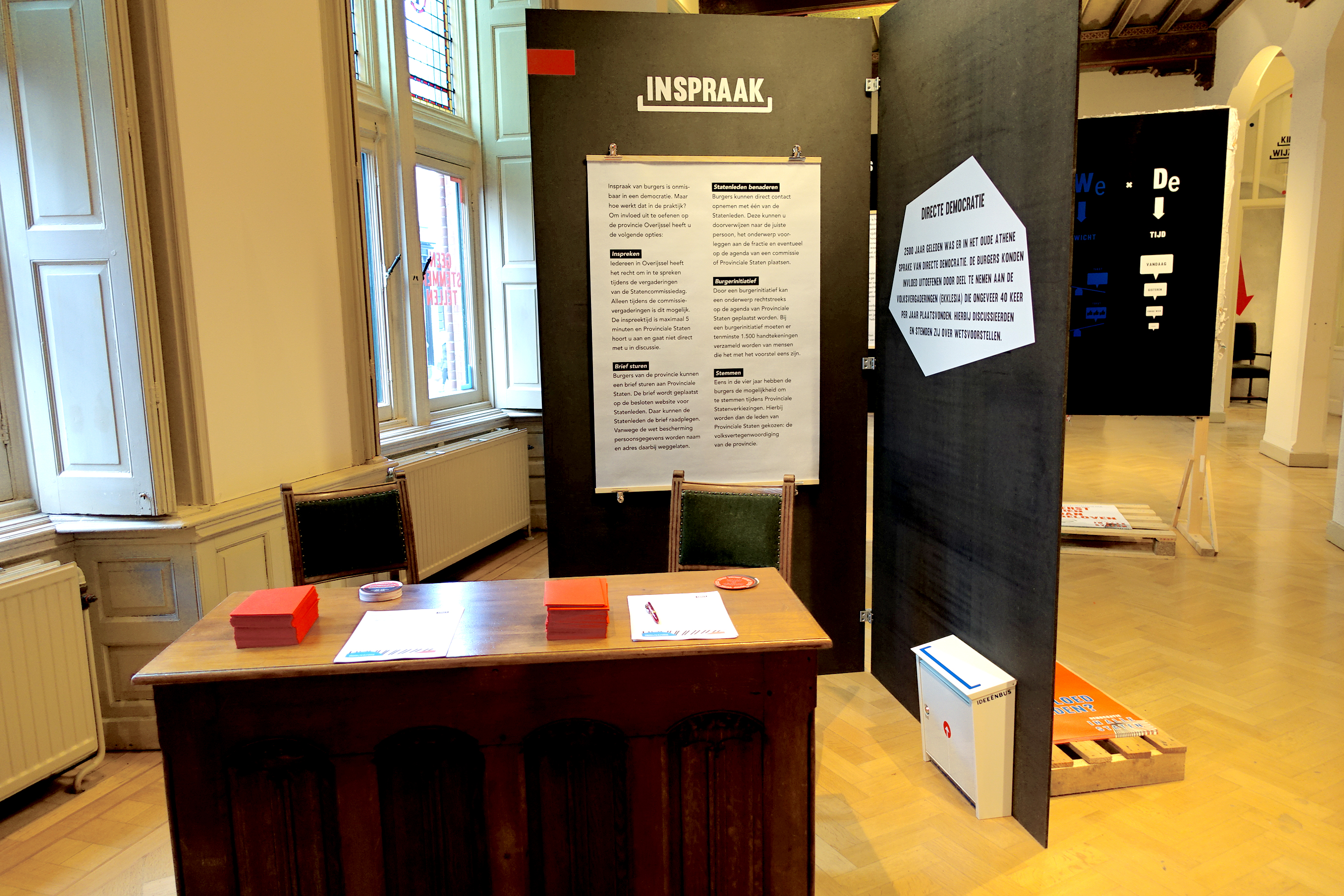 EXPOSITIE DEMOCRATIE STATENZAAL Provincie Overijssel