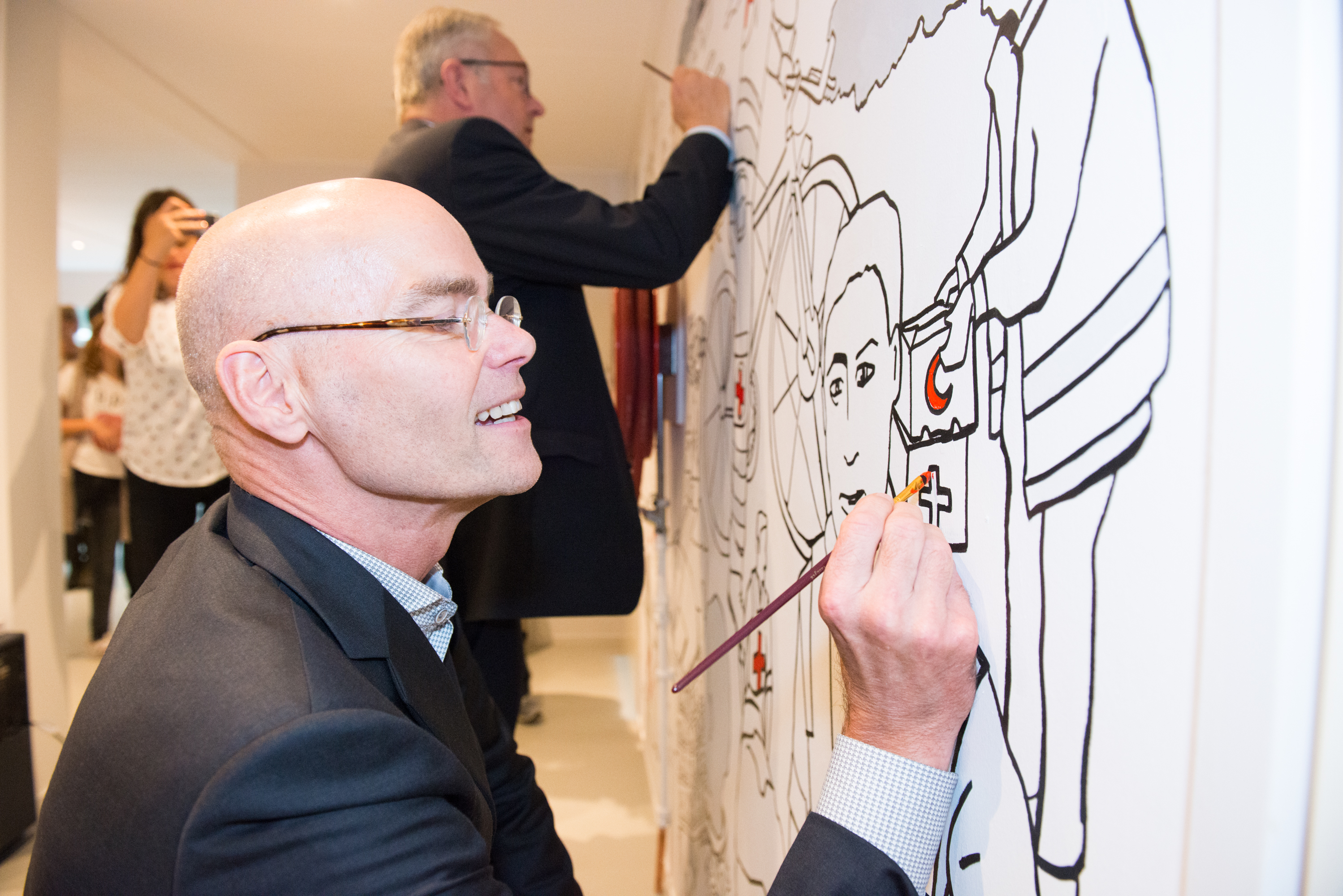 MUURSCHILDERING RODE KRUIS Rode Kruis Zwolle